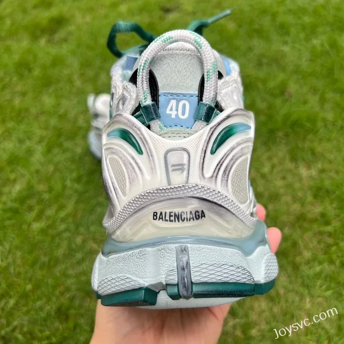 Balenciaga Runner 7.5 White Green Blue Sneakers