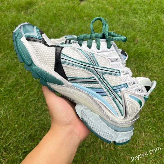 Balenciaga Runner 7.5 White Green Blue Sneakers