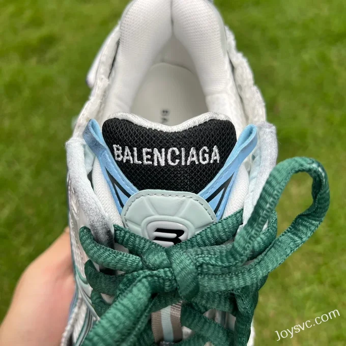 Balenciaga Runner 7.5 White Green Blue Sneakers