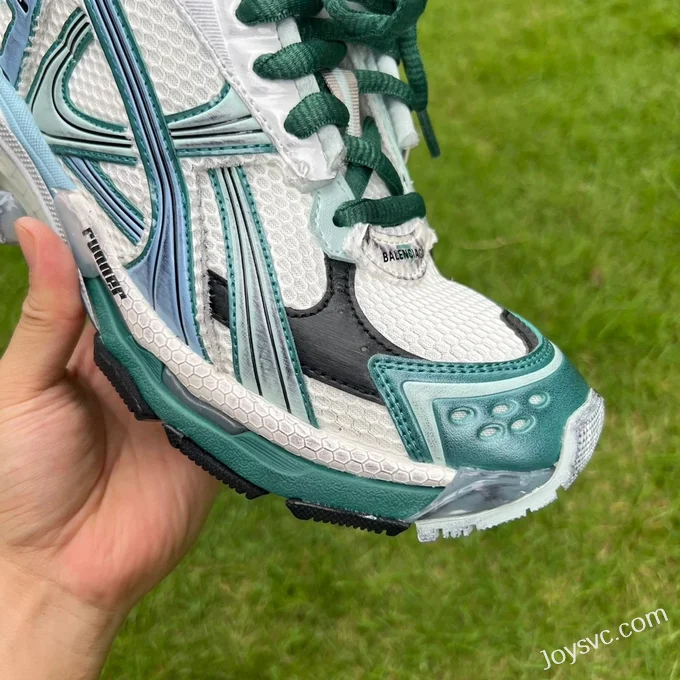 Balenciaga Runner 7.5 White Green Blue Sneakers