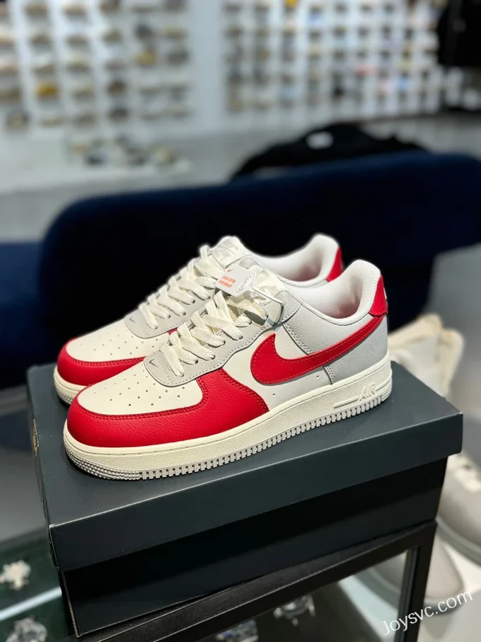 Nike Air Force 1 White Grey Red HJ9094-012