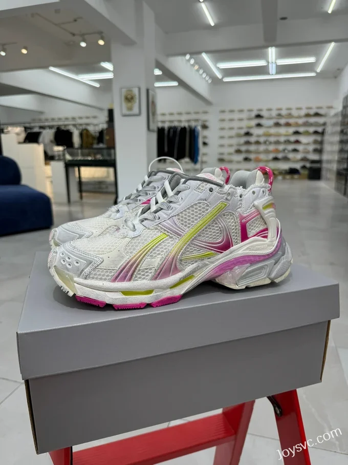 Balenciaga Paris 7.0 Runner White Pink Yellow Sneakers