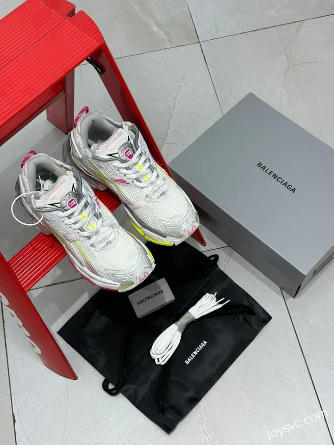 Balenciaga Paris 7.0 Runner White Pink Yellow Sneakers