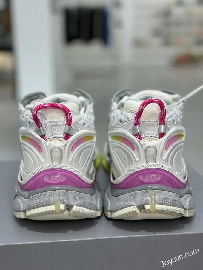 Balenciaga Paris 7.0 Runner White Pink Yellow Sneakers