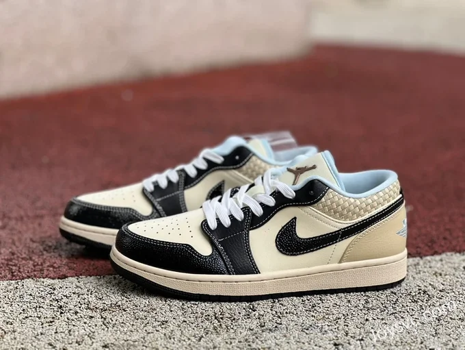 Air Jordan 1 Low HQ3437-101 Black Brown Retro