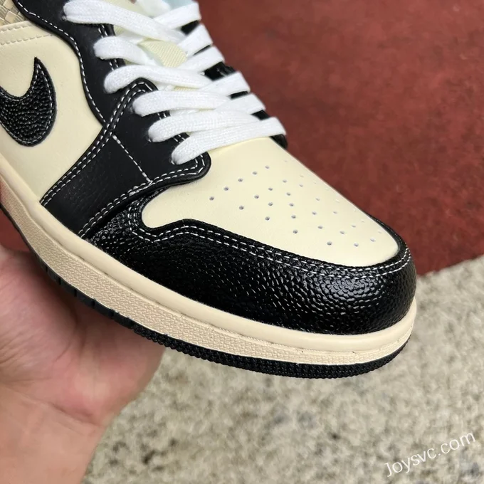 Air Jordan 1 Low HQ3437-101 Black Brown Retro