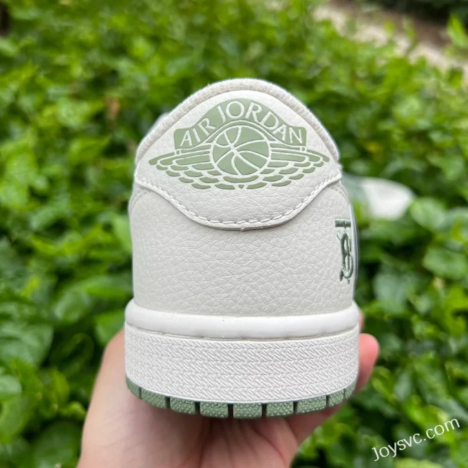 Burberry x Travis Scott x Air Jordan 1 Low DM7866-020 White Green Retro