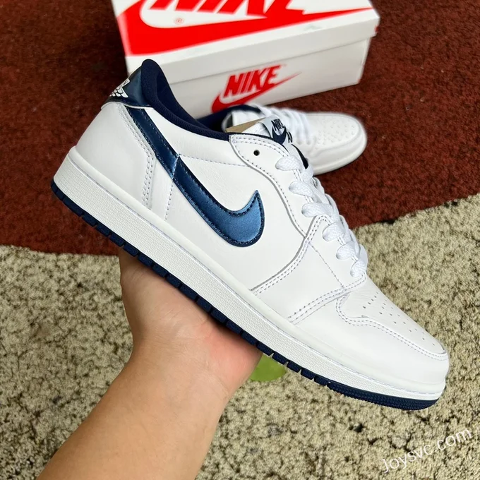 Air Jordan 1 Low FB9933-141 White Blue 85 Retro