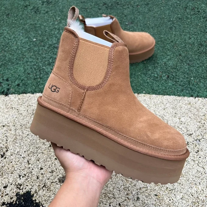 UGG Thick Sole Brown High Top Boots