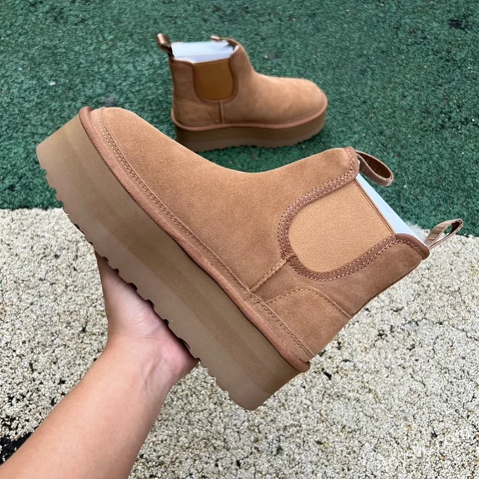 UGG Thick Sole Brown High Top Boots