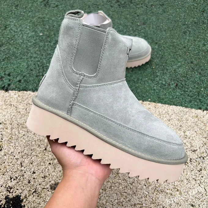 UGG Thick Sole Grey High Top Boots