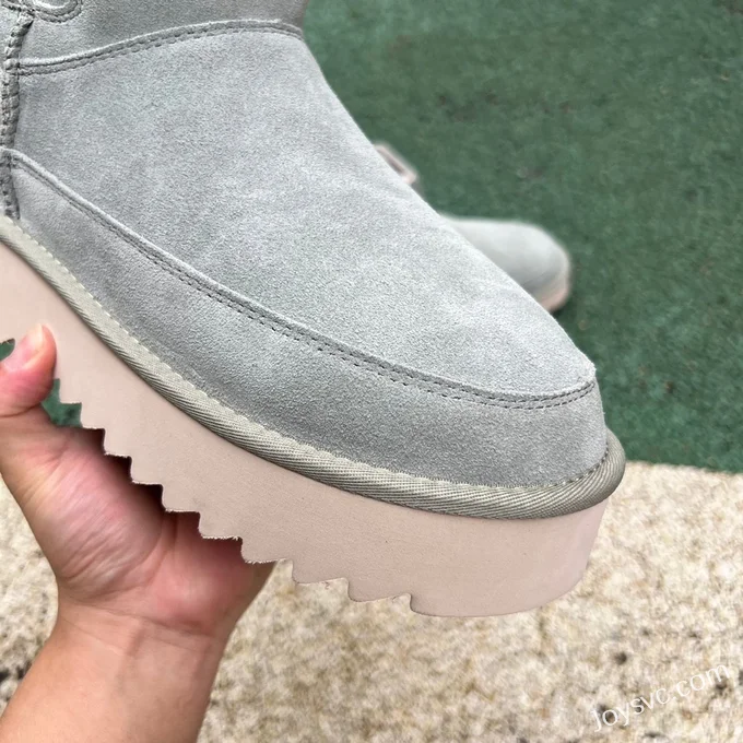 UGG Thick Sole Grey High Top Boots