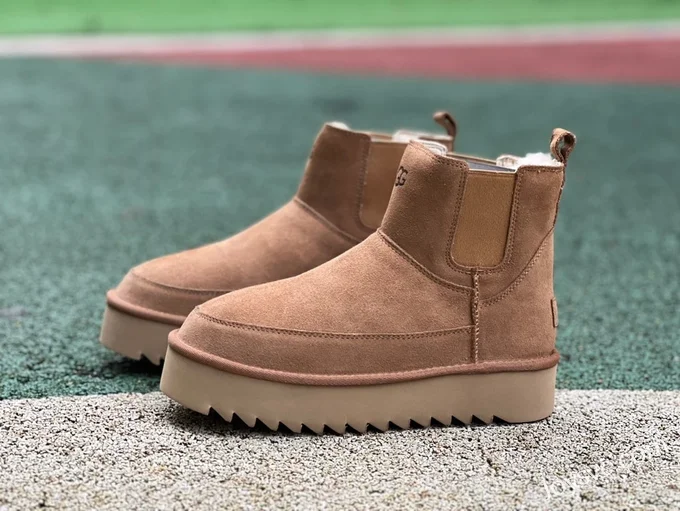 UGG Thick Sole Wheat Yellow High Top Boots