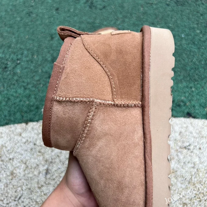 UGG Flat Sole Brown Mid Top Boots