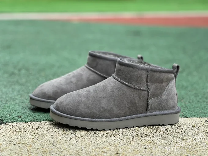 UGG Flat Sole Grey Mid Top Boots