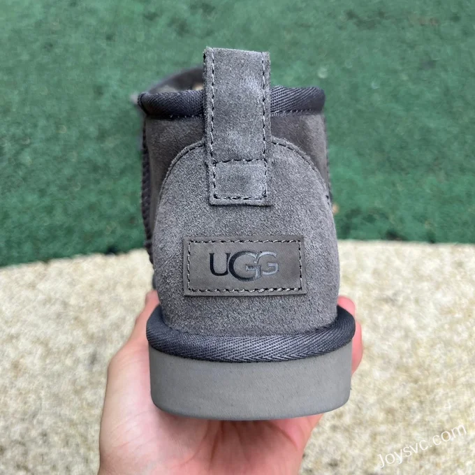 UGG Flat Sole Grey Mid Top Boots