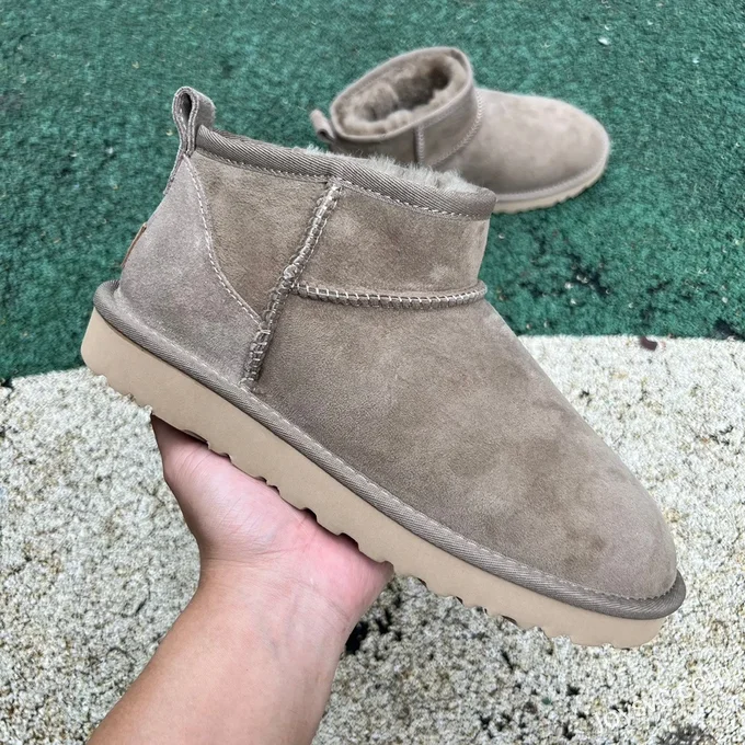 UGG Flat Sole Apricot Mid Top Boots