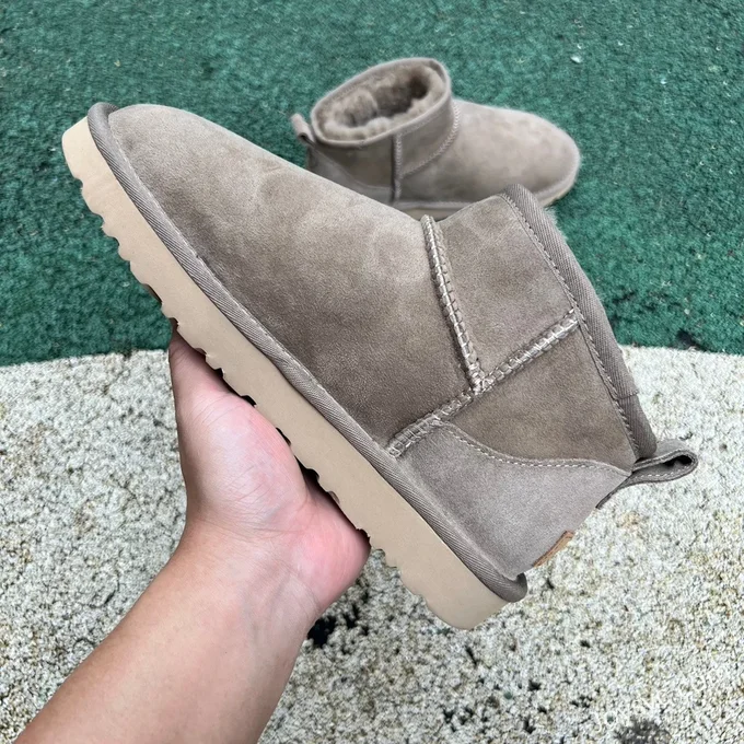 UGG Flat Sole Apricot Mid Top Boots