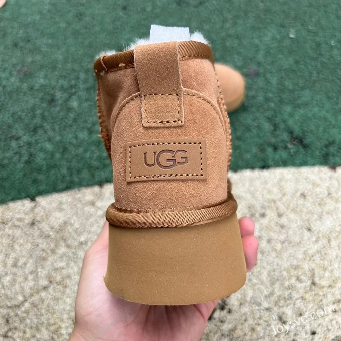 UGG Thick Sole Brown Mid Top Boots