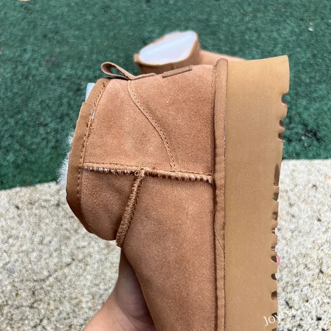 UGG Thick Sole Brown Mid Top Boots