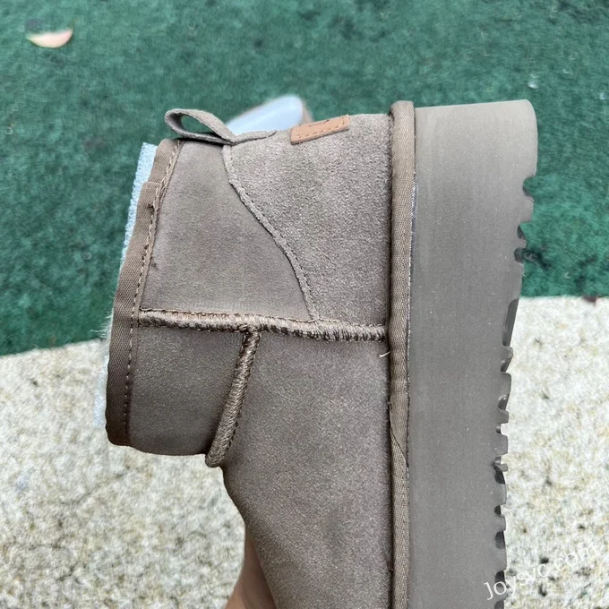 UGG Thick Sole Dark Grey Mid Top Boots