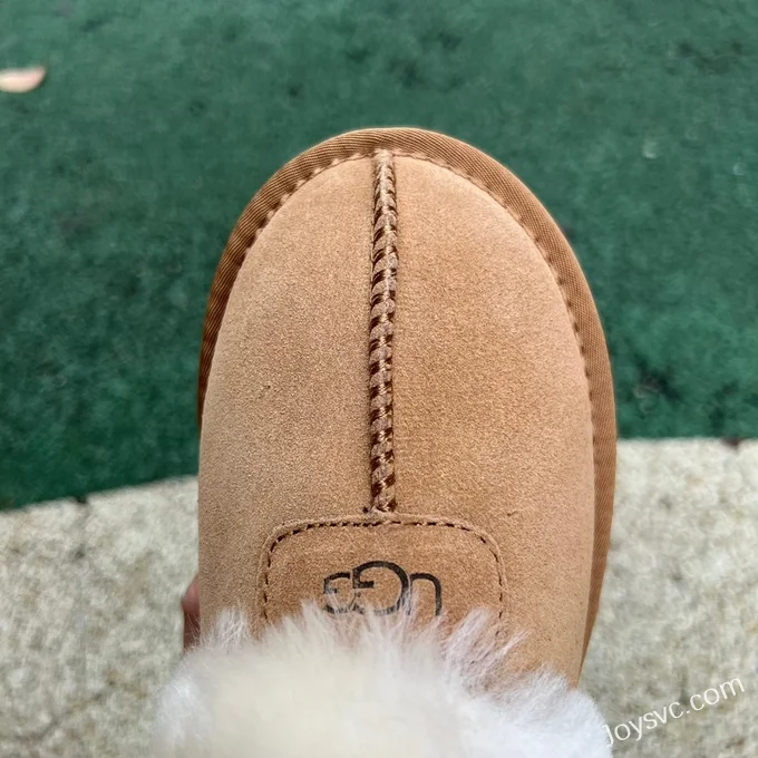 UGG Thick Sole Fur Brown Low Top Boots