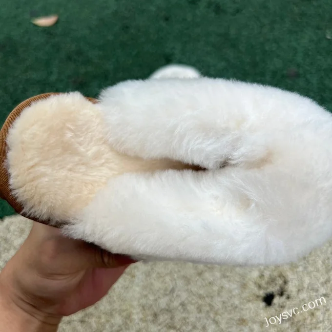 UGG Fur Slippers Brown