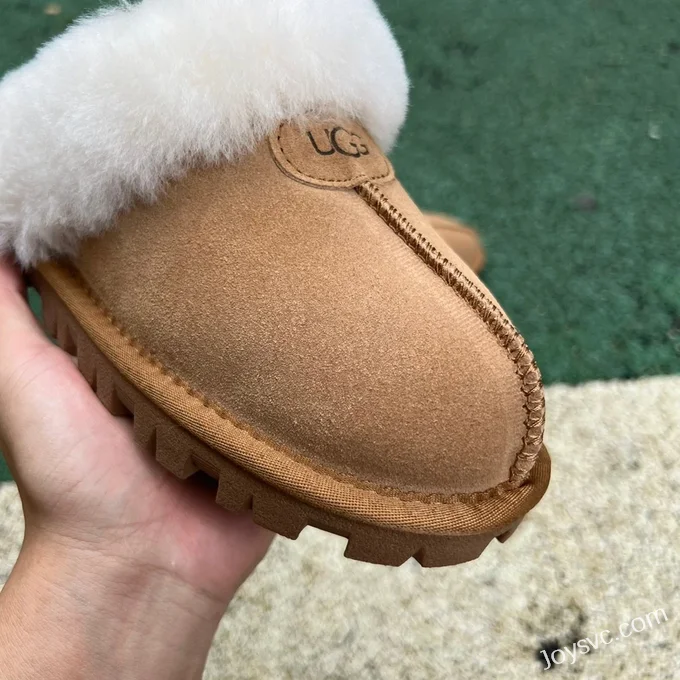 UGG Fur Slippers Brown