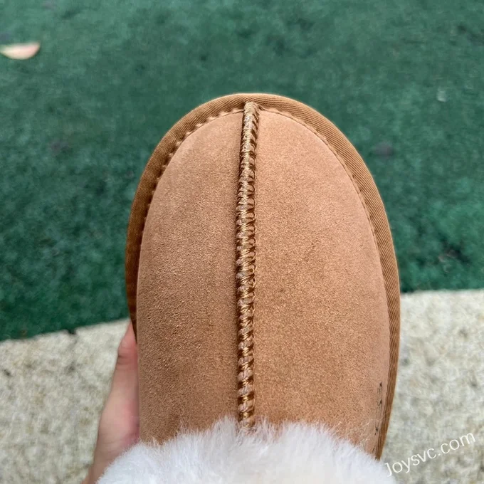 UGG Thick Sole Fur Slippers Brown