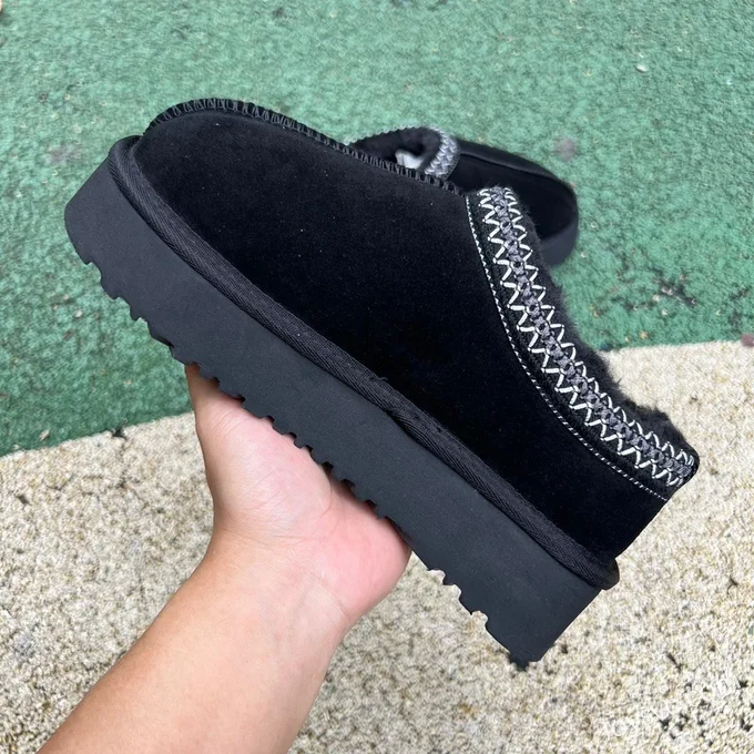 UGG Thick Sole Black Low Top Boots