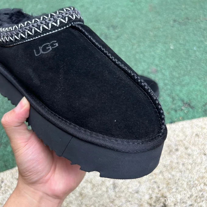 UGG Thick Sole Black Low Top Boots