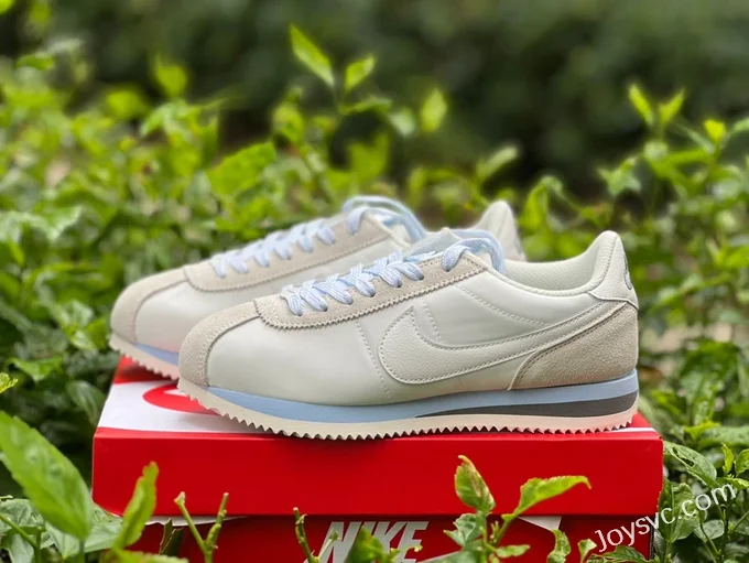 Nike Cortez White Grey Blue Classic Sneakers HF6410-101