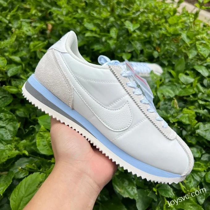 Nike Cortez White Grey Blue Classic Sneakers HF6410-101