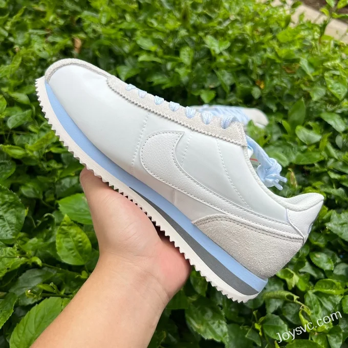 Nike Cortez White Grey Blue Classic Sneakers HF6410-101