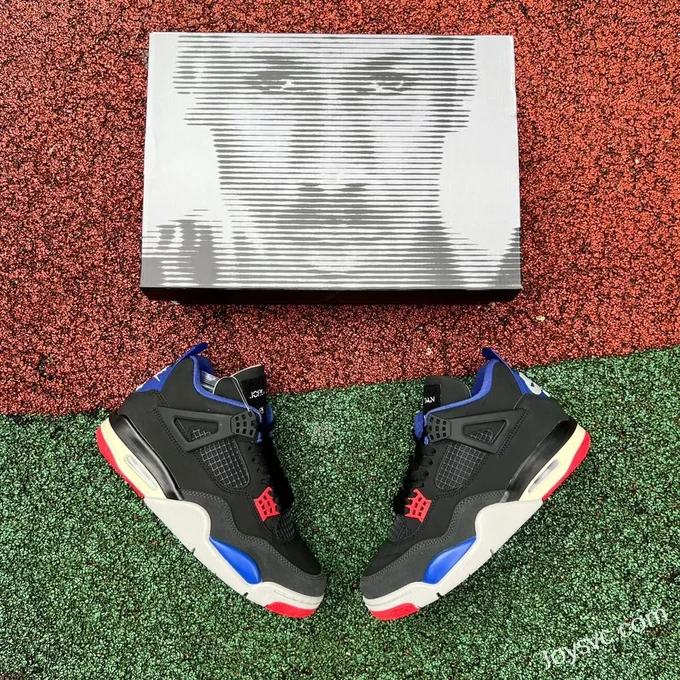 Air Jordan 4 Rare Air FV5029-003 Black Red Blue