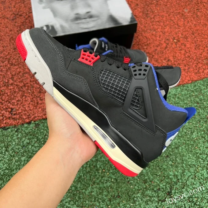 Air Jordan 4 Rare Air FV5029-003 Black Red Blue