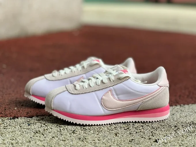 Nike Cortez White Grey Pink Classic Sneakers HF6410-666