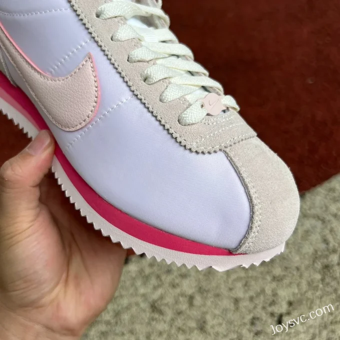 Nike Cortez White Grey Pink Classic Sneakers HF6410-666