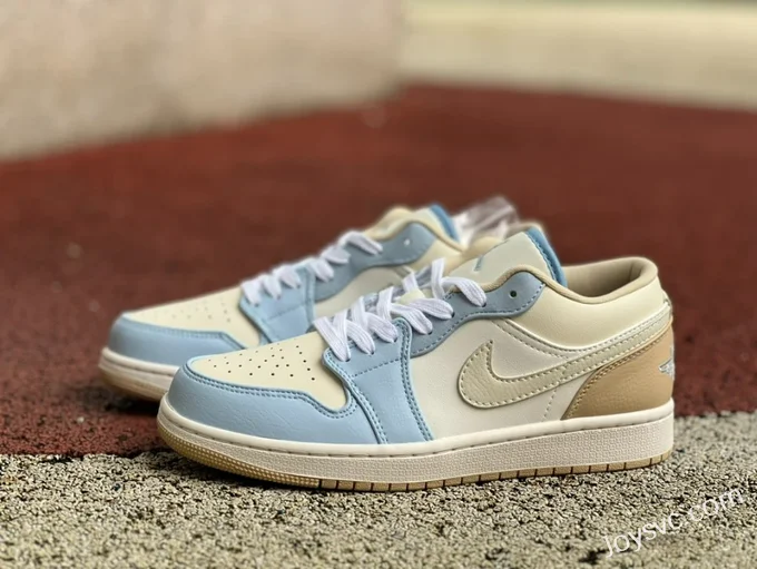 Air Jordan 1 Low HQ4186-111 Beige Blue Retro