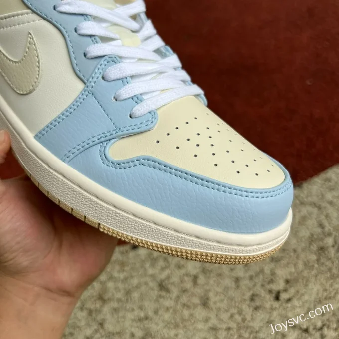 Air Jordan 1 Low HQ4186-111 Beige Blue Retro