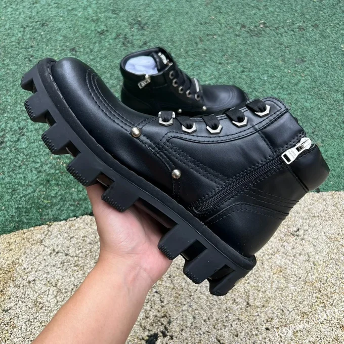 Louis Vuitton x Timberland Black Leather Boots