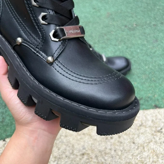 Louis Vuitton x Timberland Black Leather Boots