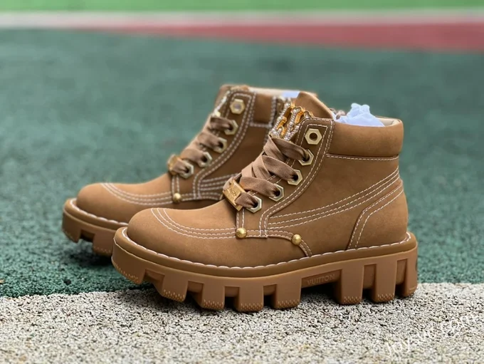 Louis Vuitton x Timberland Brown Boots