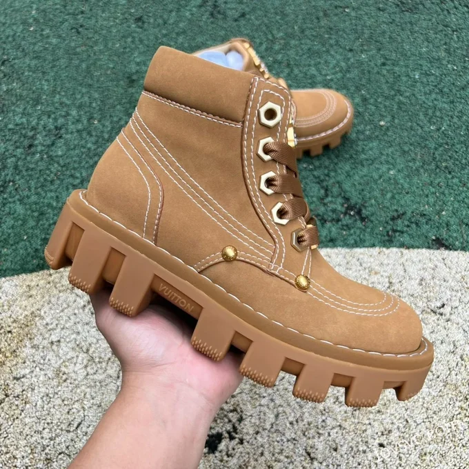 Louis Vuitton x Timberland Brown Boots