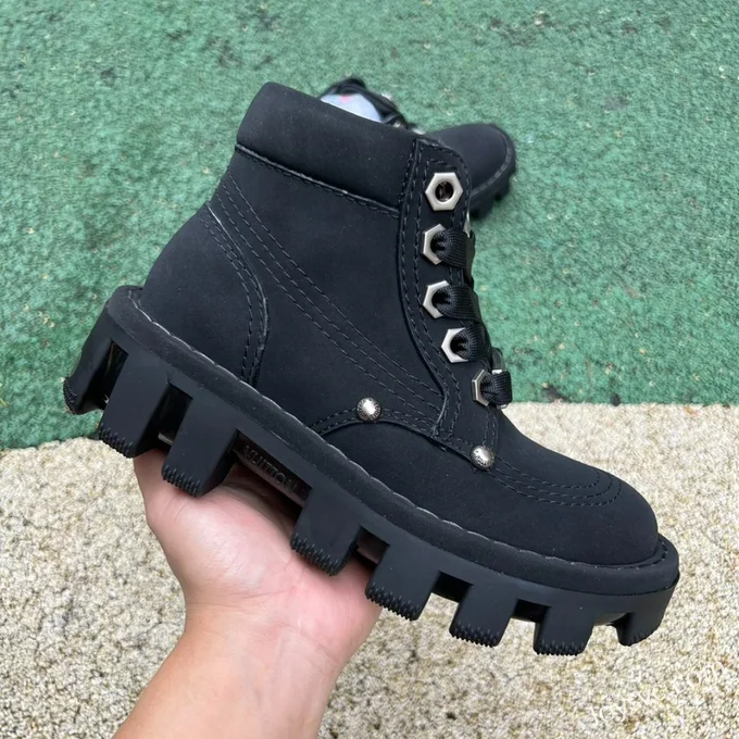 Louis Vuitton x Timberland Black Boots