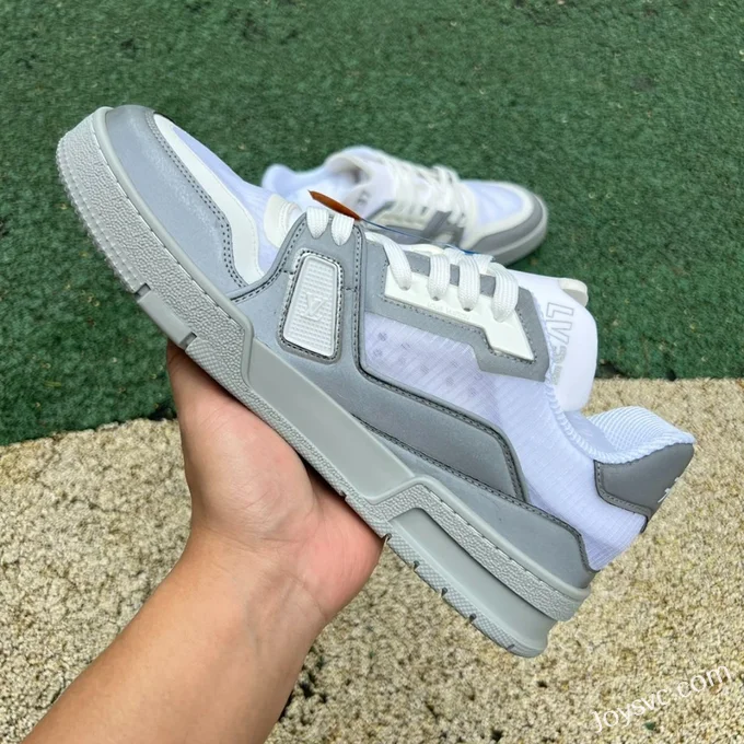 Louis Vuitton Trainer White Grey Reflective