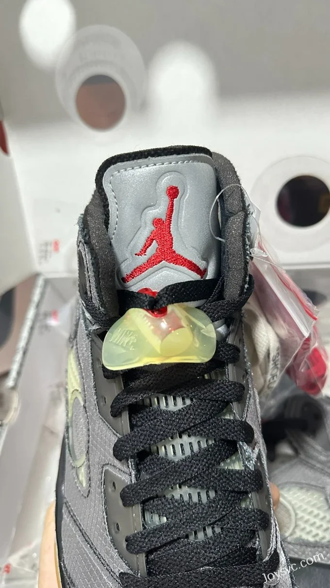 LJR AJ5 Off-White Black