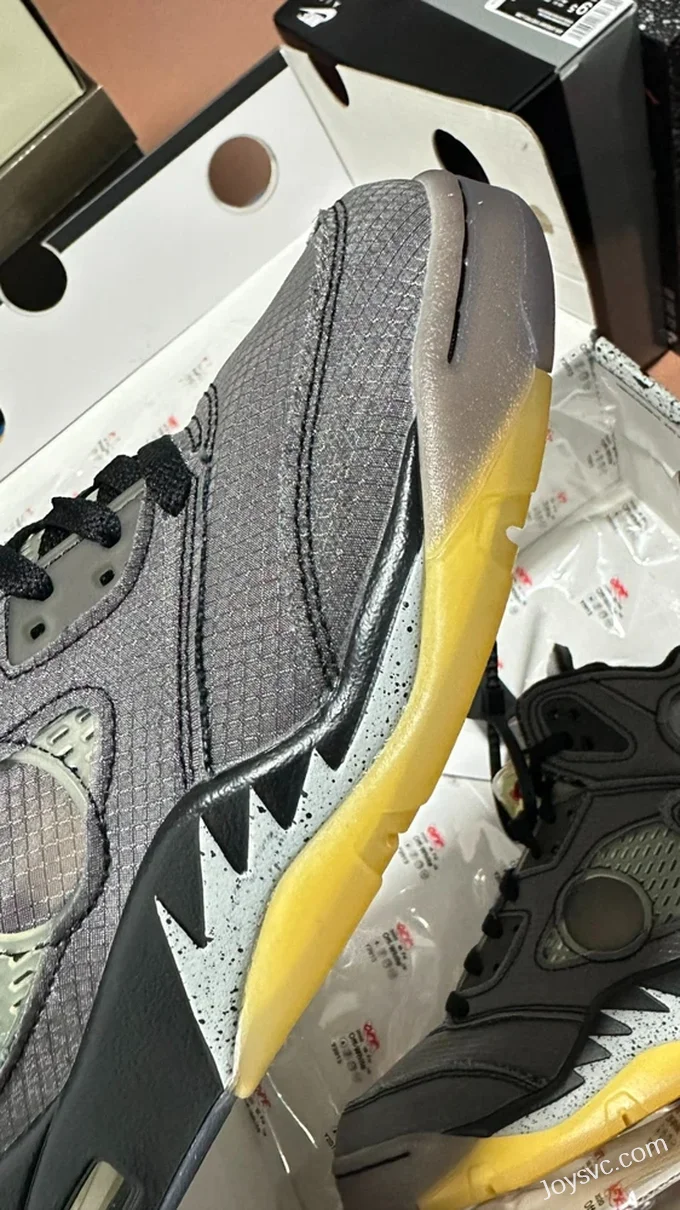 LJR AJ5 Off-White Black