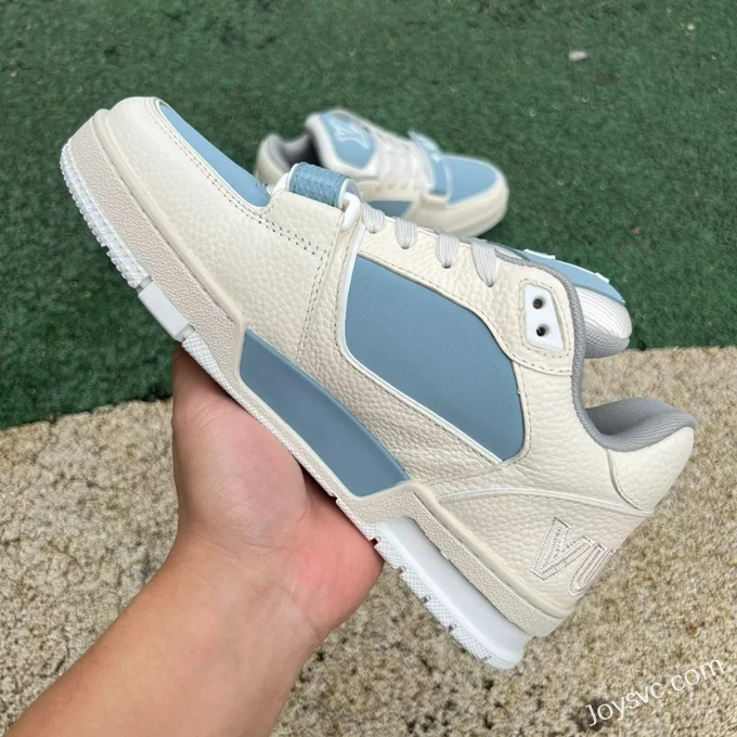 Louis Vuitton Trainer Beige Blue