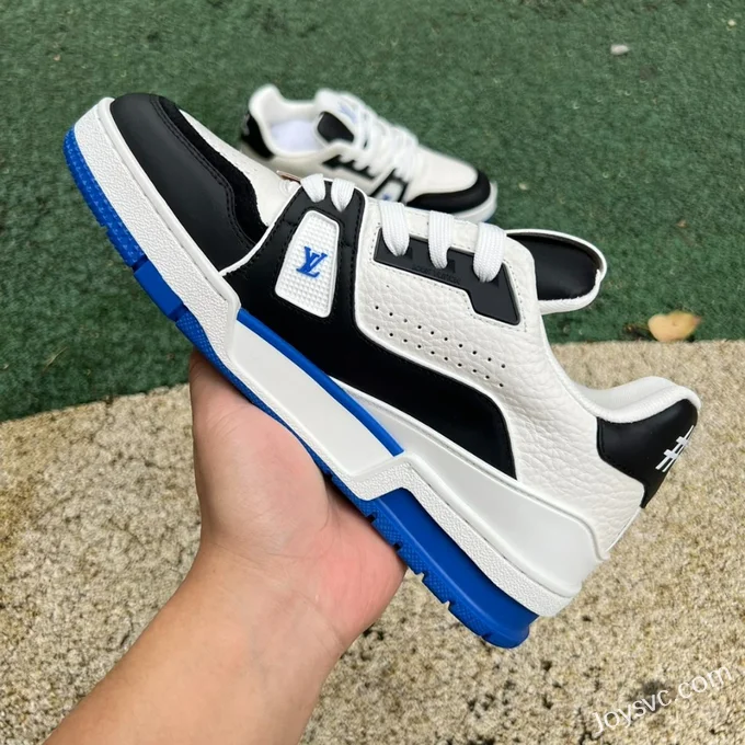 Louis Vuitton Trainer Black White Blue